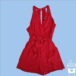 Express Red Romper Size 6